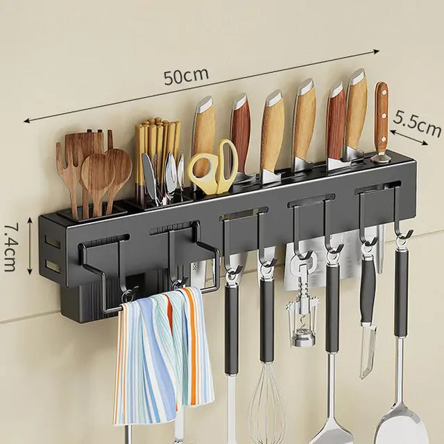 !Multifunctional wall cutlery holder