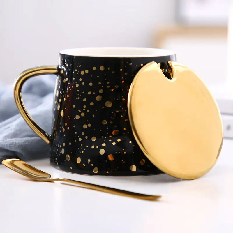 Taza de Cerámica Estrellada