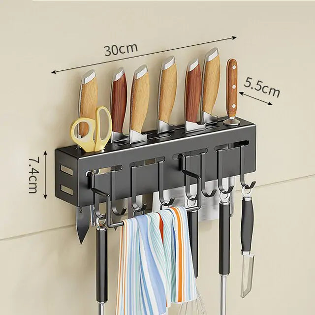 !Multifunctional wall cutlery holder