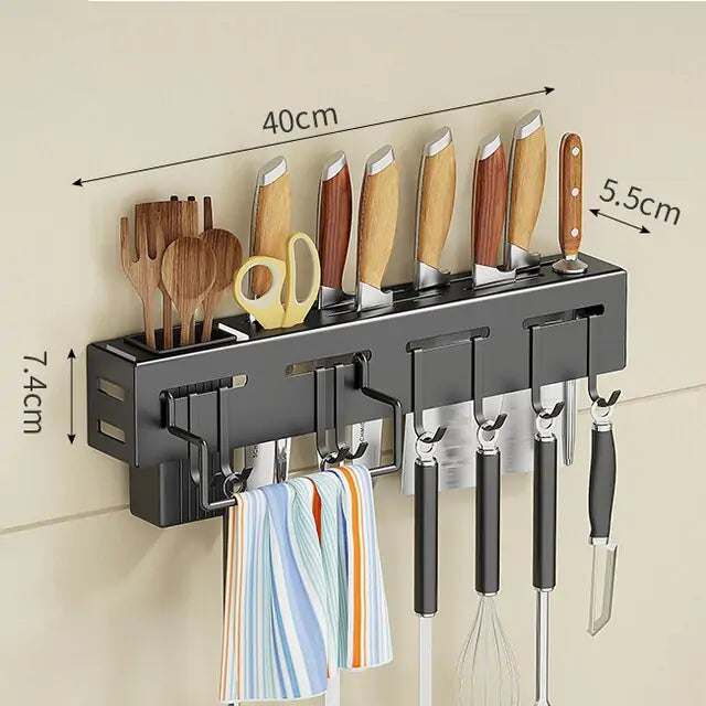!Multifunctional wall cutlery holder