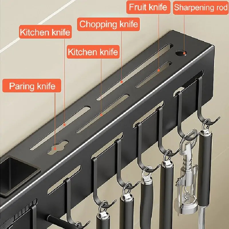 !Multifunctional wall cutlery holder