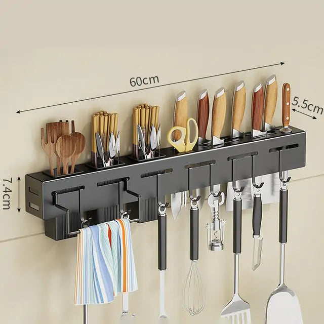 !Multifunctional wall cutlery holder