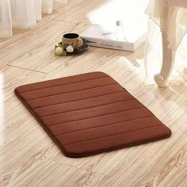 Absorbent bath mat