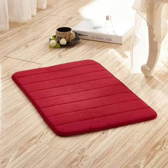 Absorbent bath mat