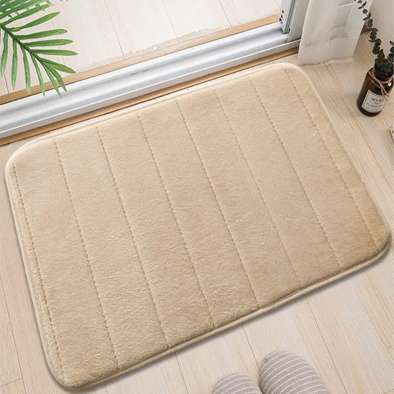 Absorbent bath mat